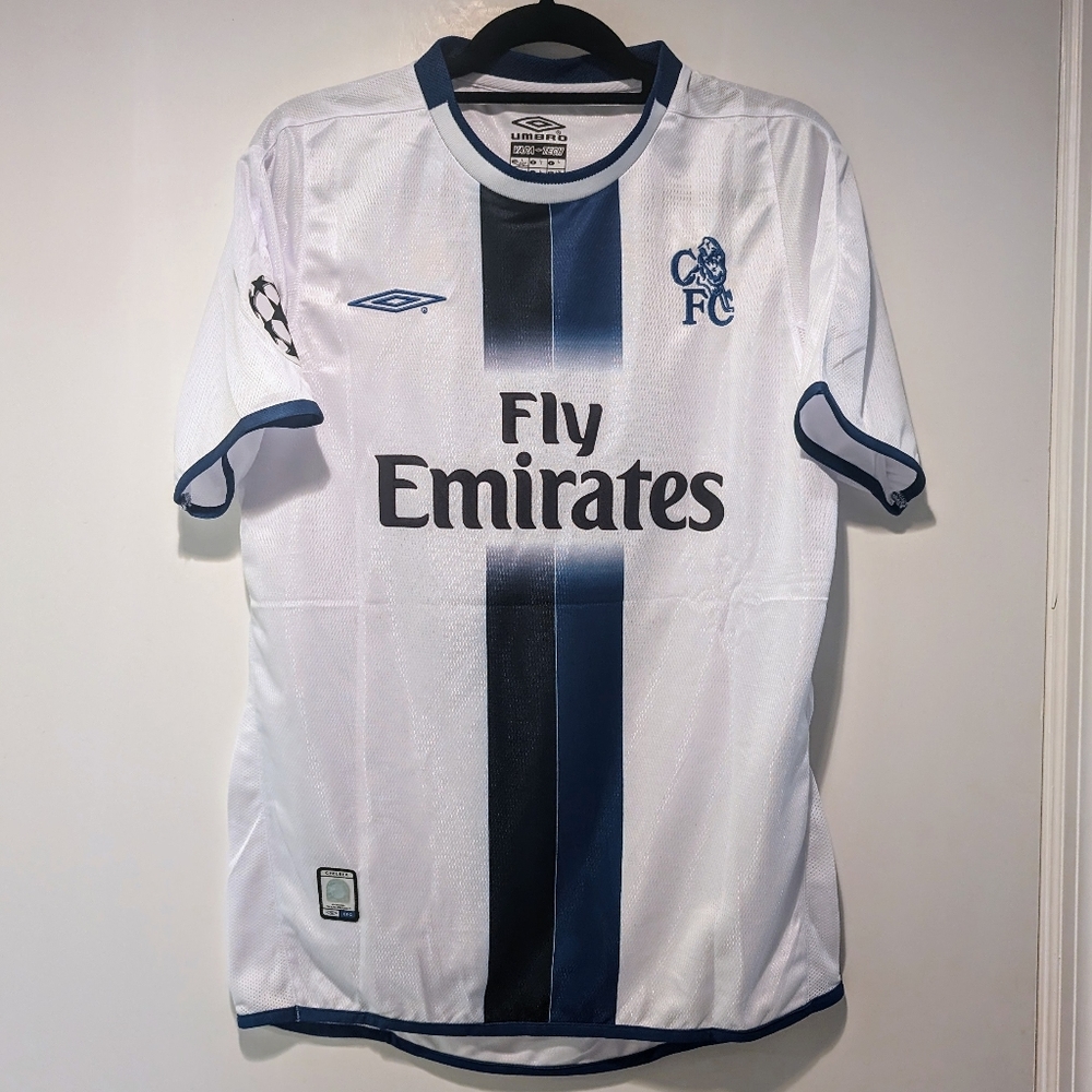 FC Chelsea Didier Drogba Retro Jersey White #15